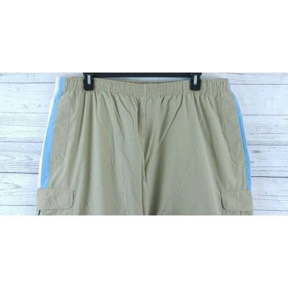 Phys. Sci Men's Tan Convertible Elastic Waist Pants 6 pockets Size XL - Picture 2 of 8
